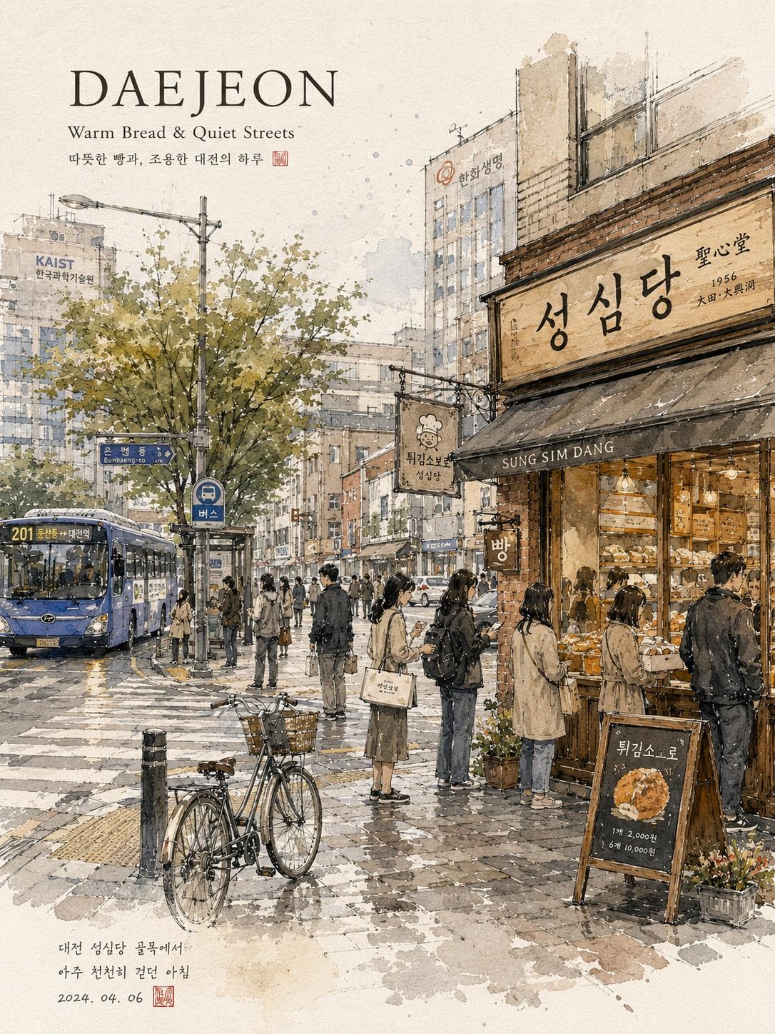 旅行のAI画像プロンプト例の完成プレビュー画像。再利用できる構図、主役の階層、公開素材の方向性を示します。
